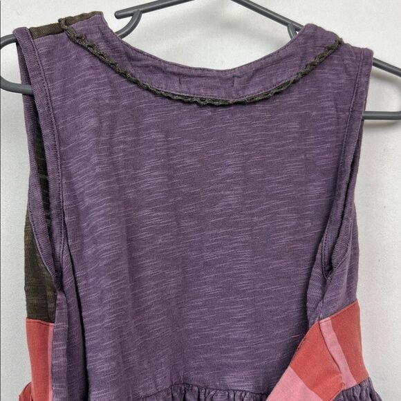 Matilda Jane purple and brown knit wrap top ruffle layer hem dress size 4 - Picture 10 of 16